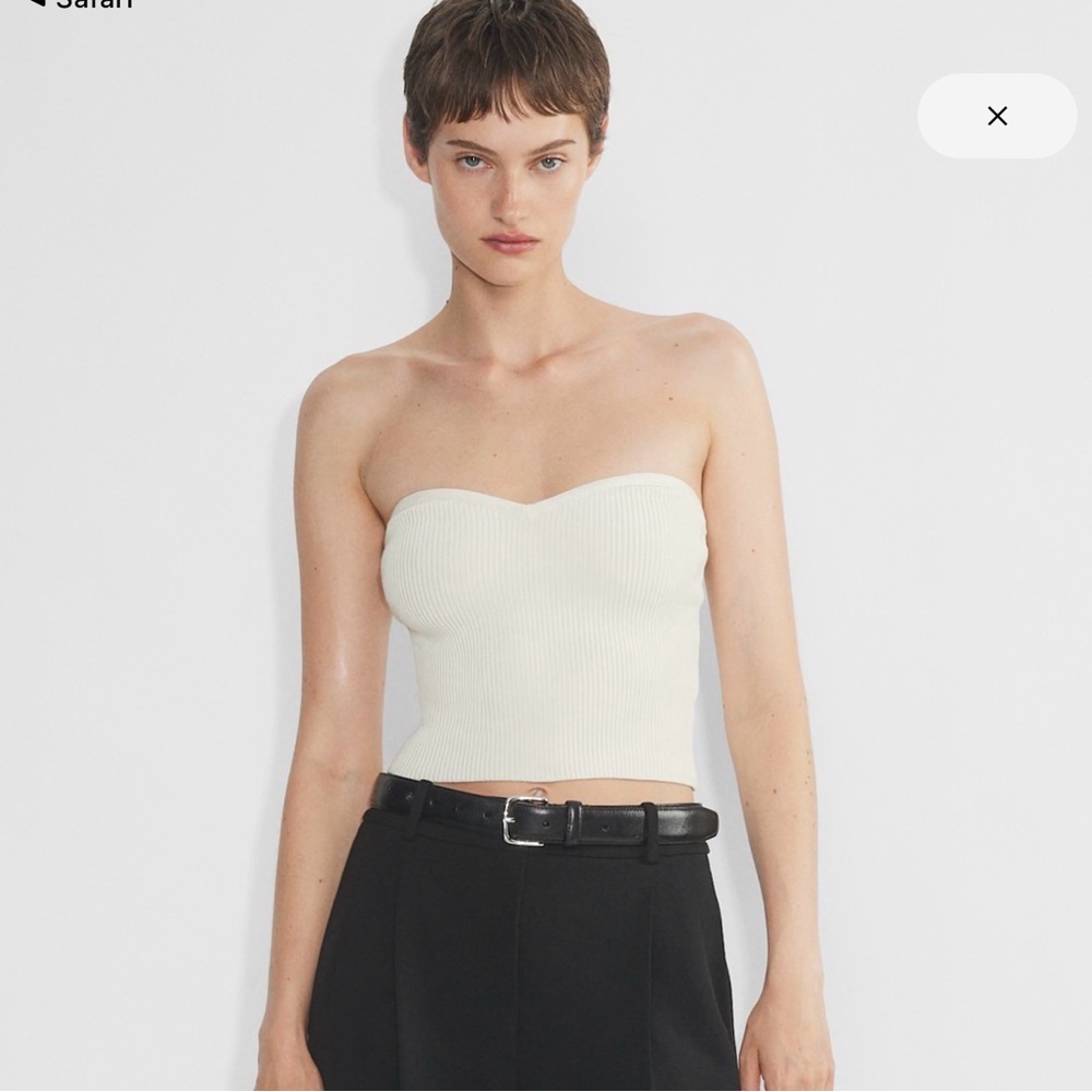 Babaton Sculpt Knit Sweetheart Tube Top